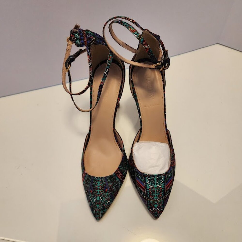 J. Crew Collection Silk Printed Pumps - Picture 8 of 8